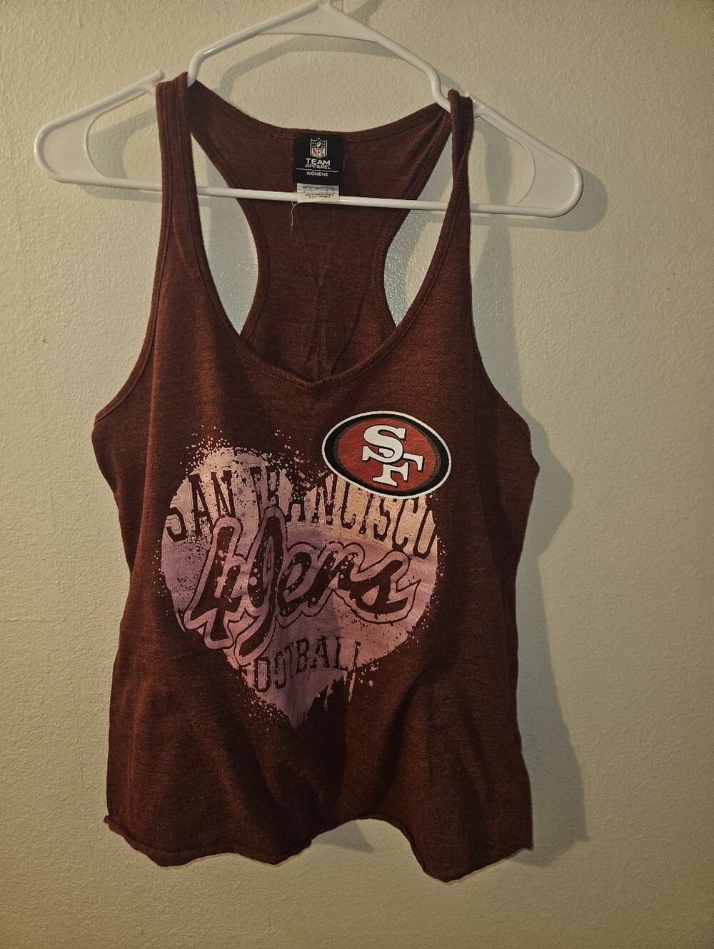 NFL Team Apparel Womans SF 49ers Tank Top Size L